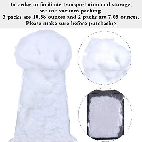 Shappy Christmas Fake Snow | 10.58 Ounce Fluffy White Cloud Fiber for Indoor Holiday Decor