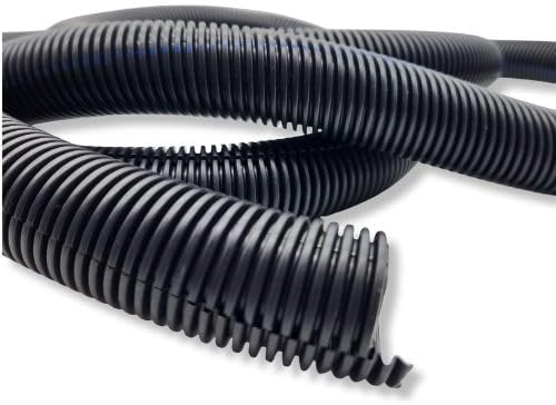 567 INDUSTRIAL TECHNOLOGY GROUP 567ITG 1" 10ft x Split Wire Loom Tubing - Black Automotive Wire Protector Conduit