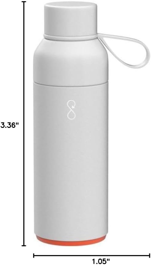 Ocean Bottle Original 17 oz - Stainless Steel Water Bottle | Reusable & Eco-Friendly | Keeps Drinks Cold & Hot (Rock Grey)
