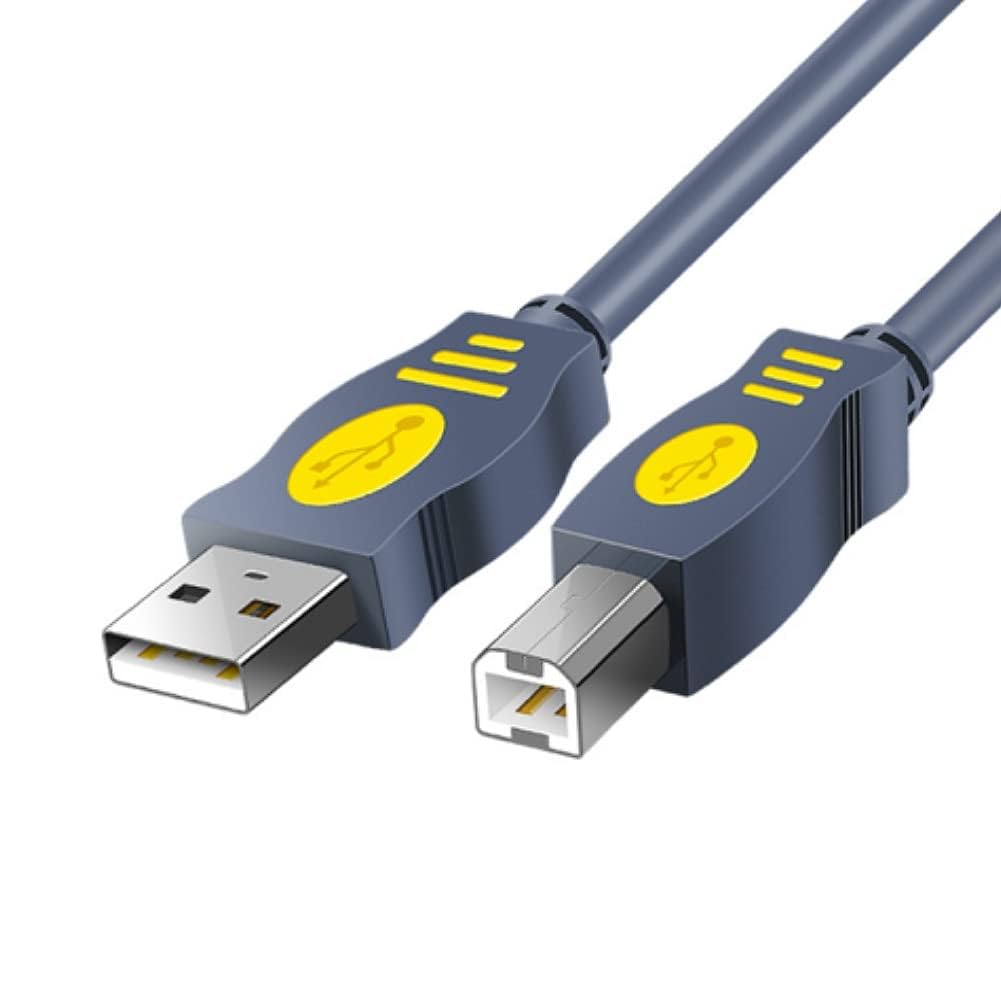 Vay Forwarg 2.0 2.0 5FT Printer Cable USB A to USB B Printer Dedicated Cable Male to Male Gray Suitable for Inkjet