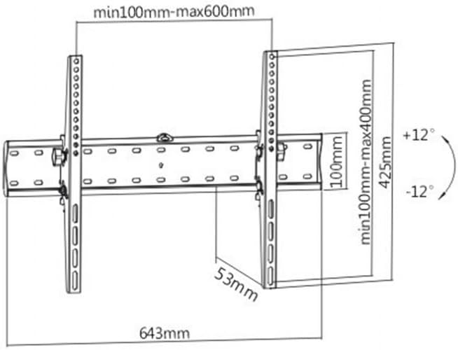 Gembird WM-70T-02 70" 37" 40 TV Stand kg
