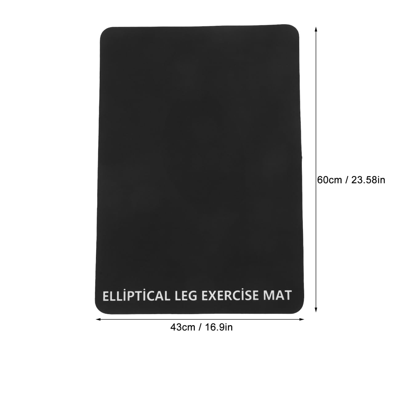 TOYANDONA Black Non- Treadmill Mat Shock-Absorbing Pad for Noise Reduction - Floor Protector for Home Gyms Compatible Various Treadmill Models