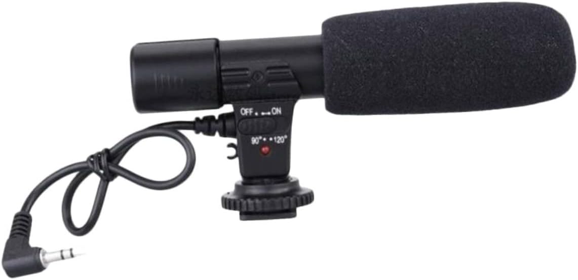Gadpiparty Filmmakers Professional Interview Microphone for Camcorder and DSLR Wide Compatibility Durable Design