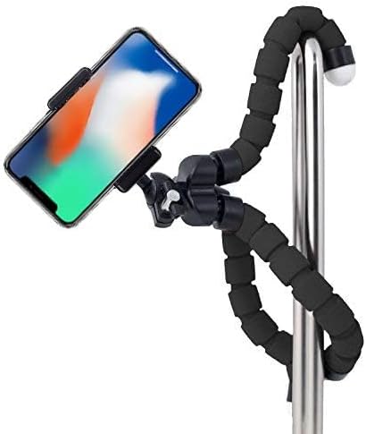 Acuvar Flexible Phone Tripod Stand, Mini Portable Smartphone Tripod with Adjustable Holder for iPhone & Android