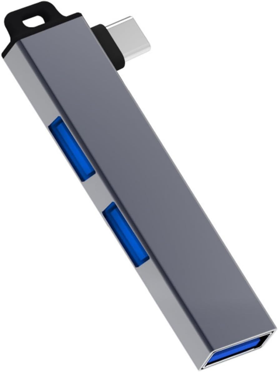 MHADBKH USB3.0 3USB Aluminum Alloy Type C Hubs Expander with Port for Window Linux and Androids Devices Stable Data