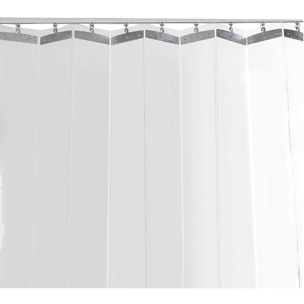 Clear PVC Strip Curtain for Freezer, Cold Room, Warehouse & Industrial Doors - 1.05x2m - Ideal for Butcher, Chiller, and Temperature-Controlled Environments,Clear,1.05x2m