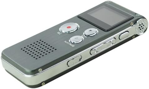 MamaDooo 4GB 650Hr MP3 Brand new Steel Digital Voice Recorder Dictaphone Player VOR Rechargeable - Black