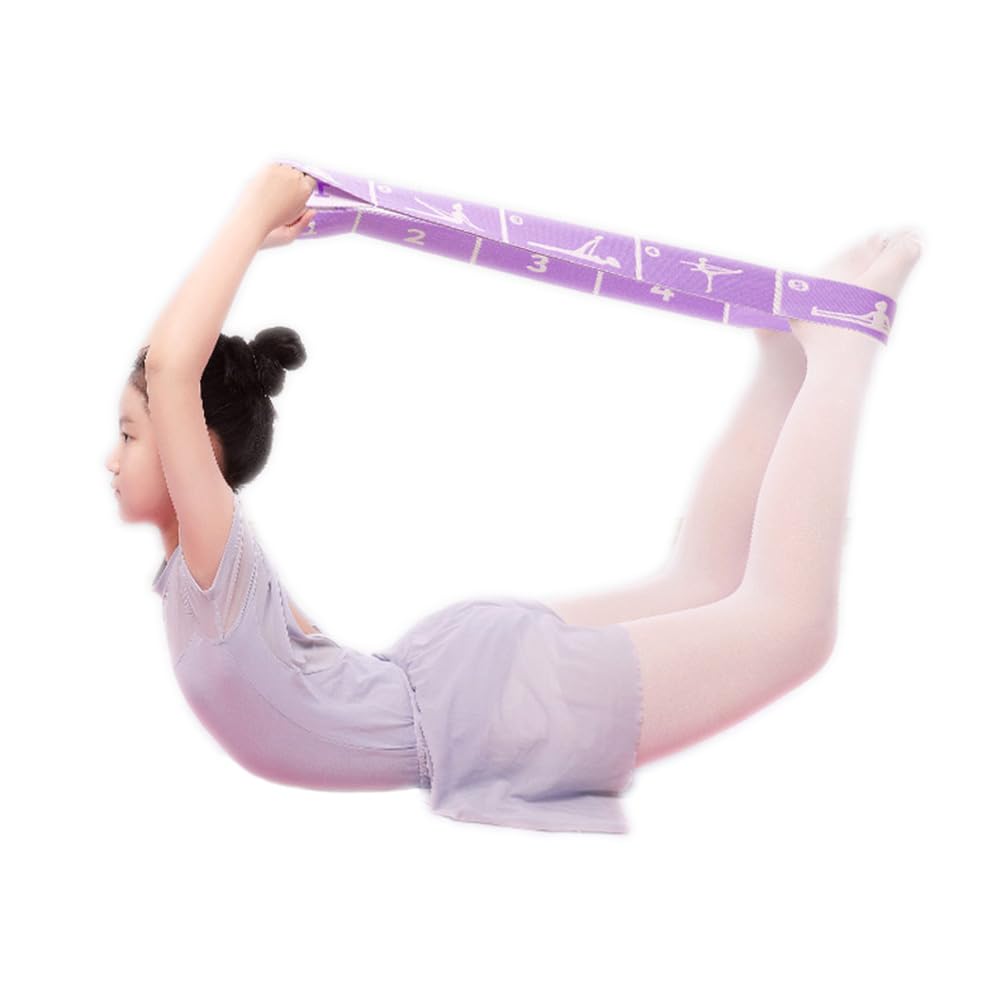 Xensamy 2-Pack Kids Stretch Band &Stretching Strap for Ballet, Cheer & Yoga – 8-Loop Adjustable Bands Elastic Equipment for Dance,Gymnastics Exercise, Flexibility and Children's Fitness Stuff