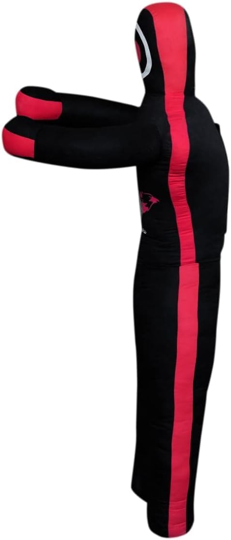 Minahil Sports MMA Martial Arts Grappling Canvas Standing and Hanging Dummy Open Hands, Punching Bag Submission, Judo Karate, Boxing, Jiu Jitsu (Unfilled Standing, 6 Ft)