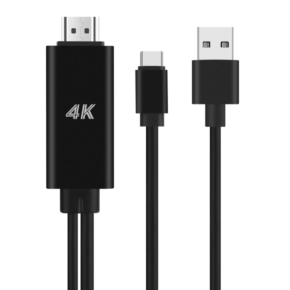 Selna 4K S10 (14.6")/S10 (12.4"), USB C to HDMI Adapter AV Cable TV Video Hub Compatible with Samsung Galaxy Tab Ultra