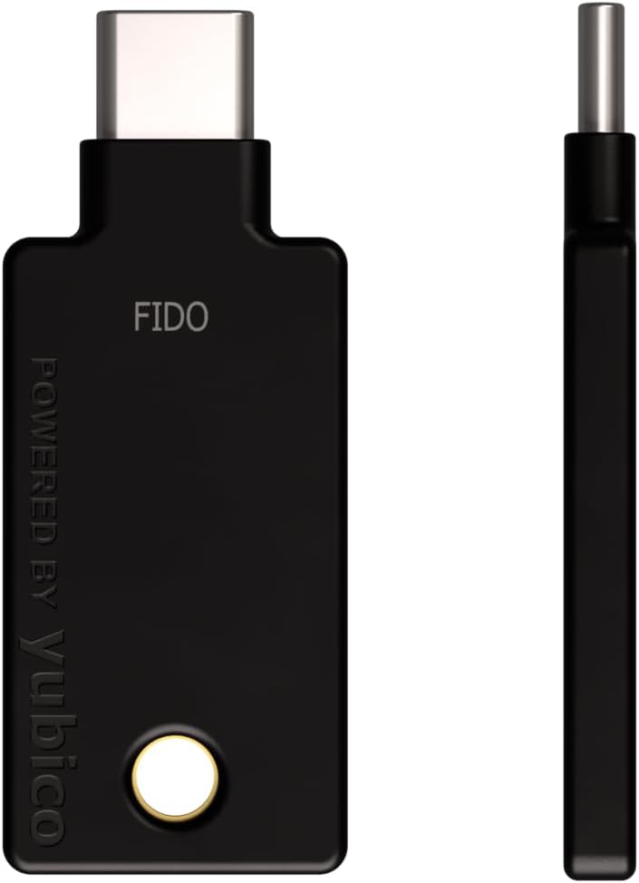 Yubico - Security Key C NFC - Basic Compatibility - Multi-Factor authentication (MFA) Security Key and passkey, Connect