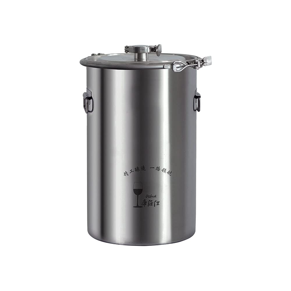 60L 304/316 New stainless steel fermentation barrel wine barrel fermenter self-brewed wine sealed barrel wine making equipment (316 without tap)