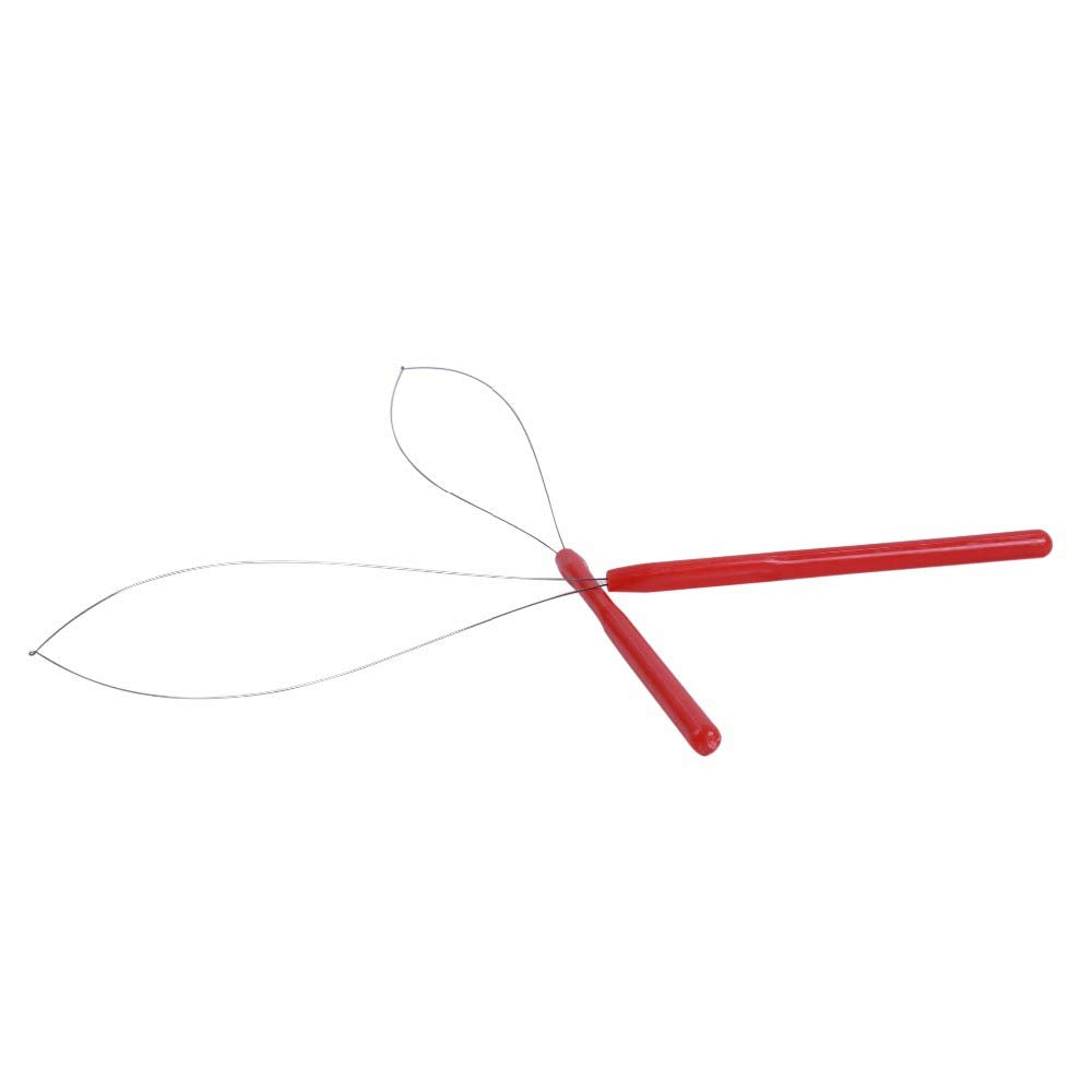 6 Pcs Plastic Hair Extension Loop Needle Threader Pulling Hook Tool Micro Nano Bead Device Tool for Hair Extensions and Feather Extensions (Multicolored)