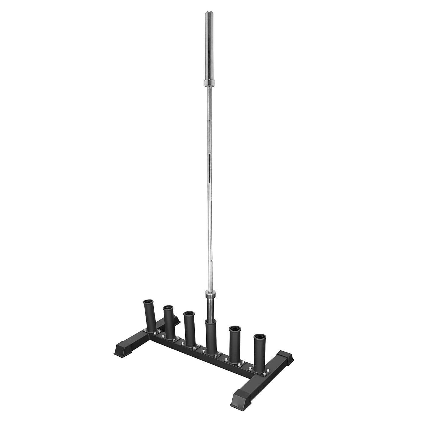 Luwint Freestanding Barbell Holder, Floor Stand Vertical 6 Bar Storage Rack for 2'' Olympic Bars