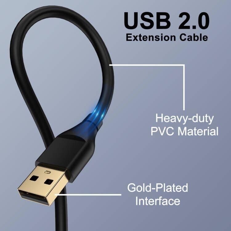 REPIND 2.0 6 USB Printer Cable USB A to USB B Cable Feet MIDI Cable Printer Cord to Computer High Speed for HP, Canon