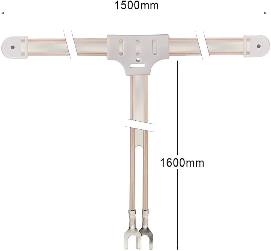 BINGFU 2 300-75 AM Loop Dipole Pin Bare Wire Antenna with F-Type Balun ohm Connector Compatible with Pioneer Onkyo