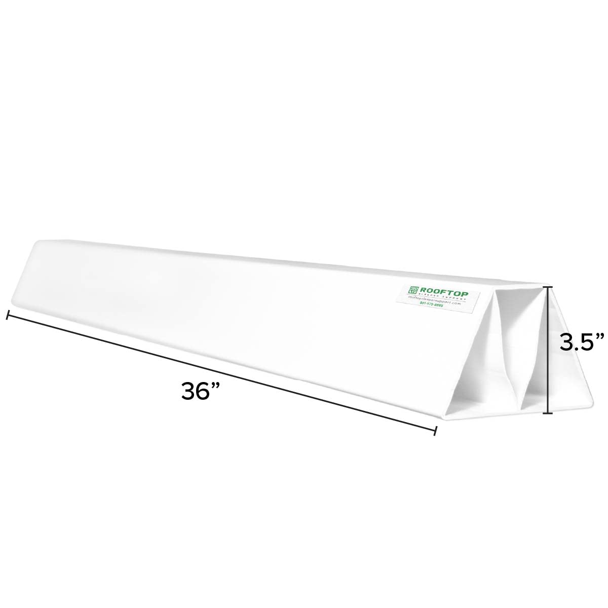9-Pack 36" PVC Rooftop Support - Can Be Cut to Desired Length - Roof Blocks for Conduit - PVC Pipe Support for Gas Pipe, Conduit, HVAC Units, Mechanical, Condensate Lines on Roofs - from MIRO-CG