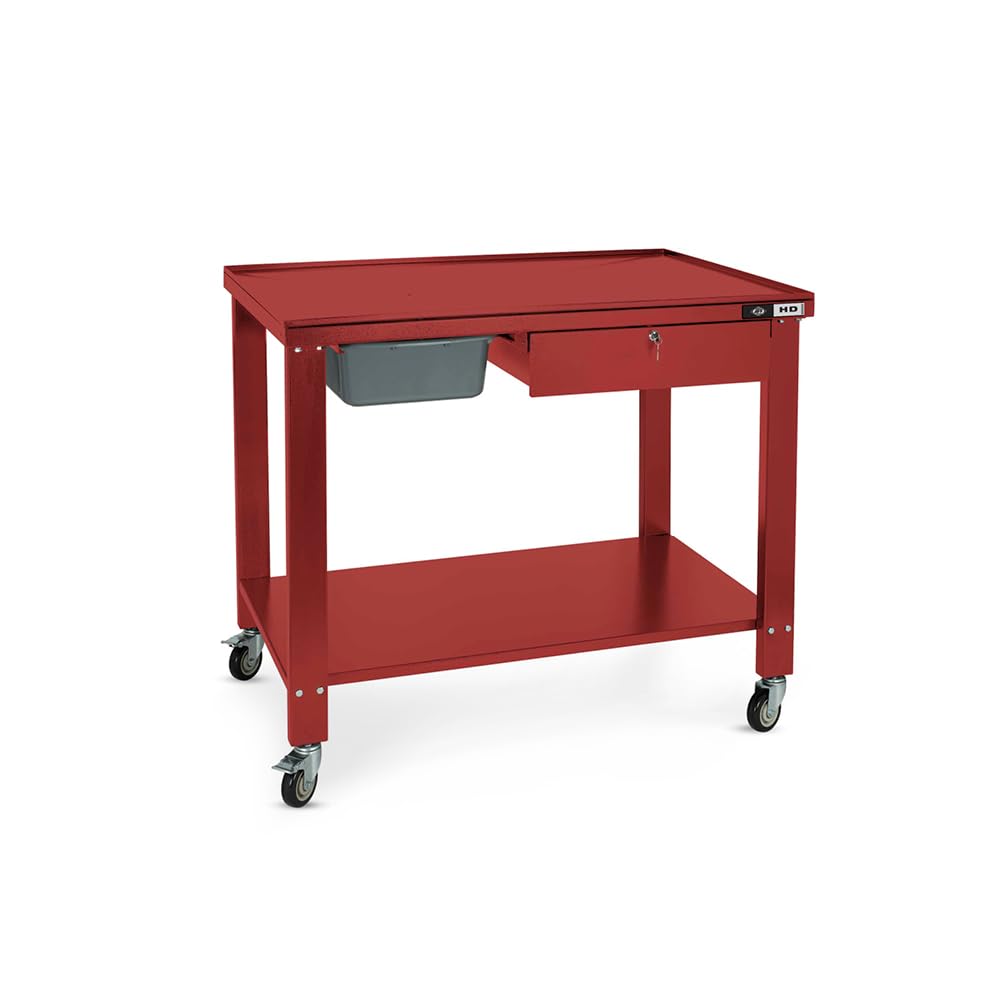 AFF Tear-Down Work Table - Portable Heavy Duty Workbench with Fluid Drainage System - 1,100 lb Capacity - 48" x 31.5"
