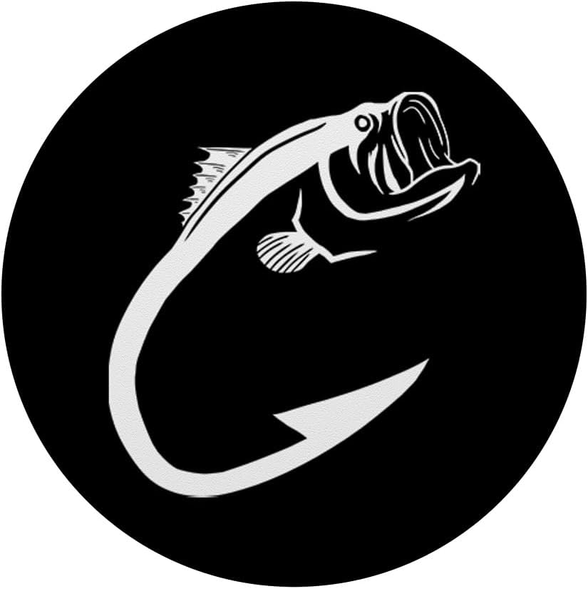BoredKoalas Fishing Fish Hook Cool Fishing Lover Angling Dad Fisherman Gift PopSockets Adhesive PopGrip