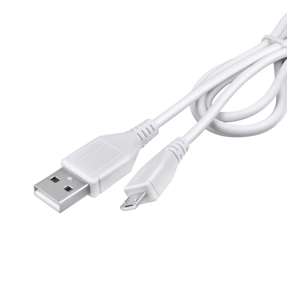 SRGTHE 3.3ft White Micro USB Charging Cable PC Laptop DC Charger Power Cord Compatible with ION Audio Patio Mate |