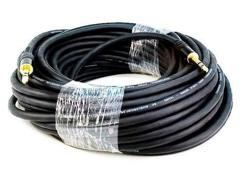 1/4-Inch 25 16AWG, Monoprice TRS Male to Male Cable - Feet - Black, Gold Plated - Premier Series