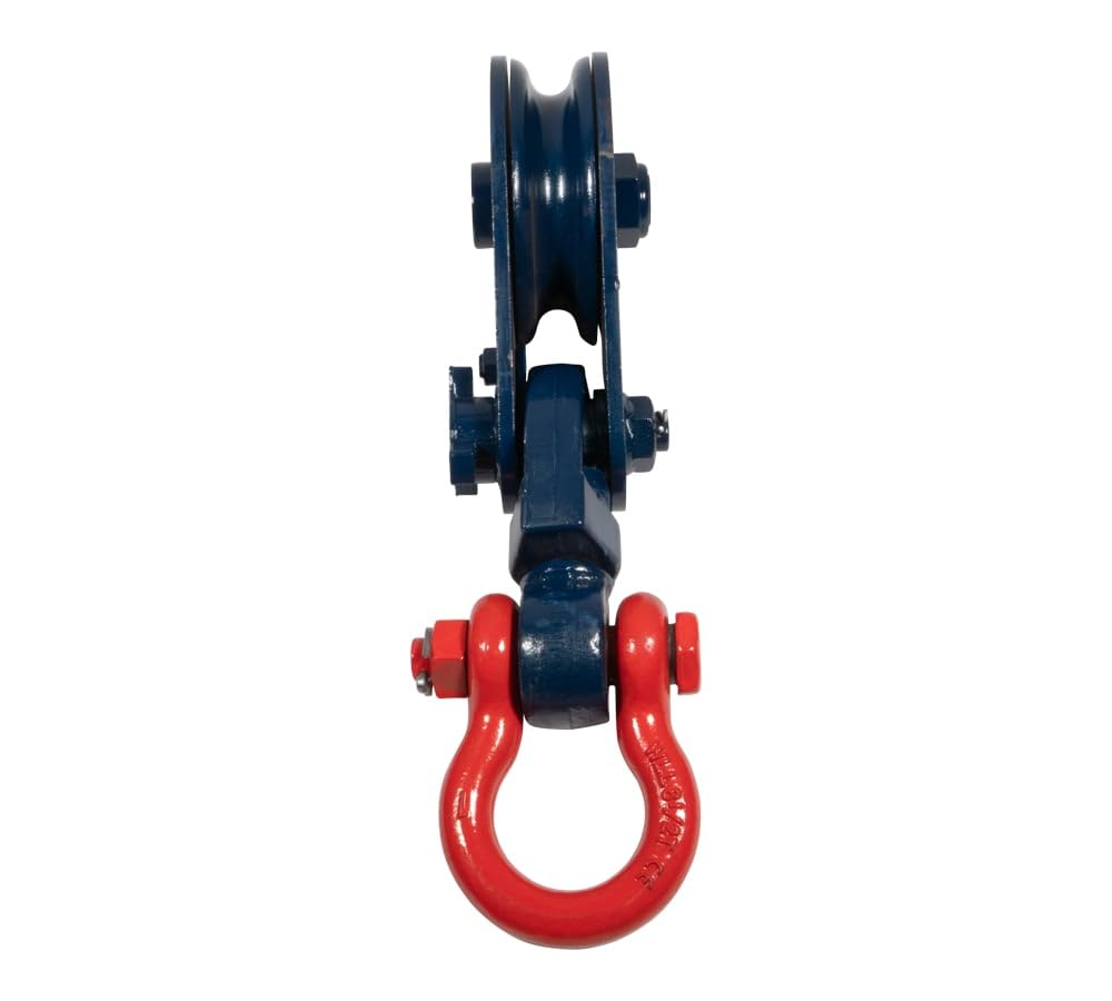 Mytee Products 8 Ton Snatch Block w/Shackle Crane 3/4 Wire Rope Sheave Tow Axle Lift Truck