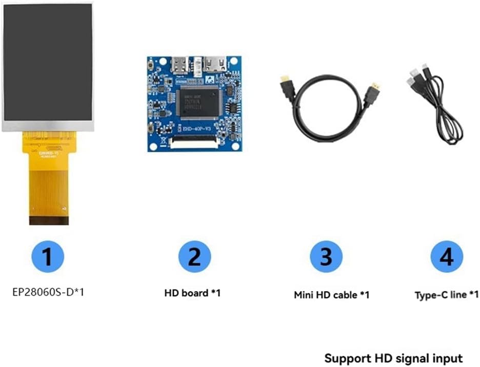 Lhnjimrsy 2.8-Inch 480x640 Mini Split Screen -Compatible Display Resolution Full View RGB IPS Universal Capacitive