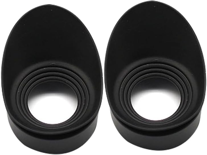 SKYPRO 2PCS 23mm Aperture Shiel for Microscope Telescope Eyepiece Eye Piece Rubber Eye Cups