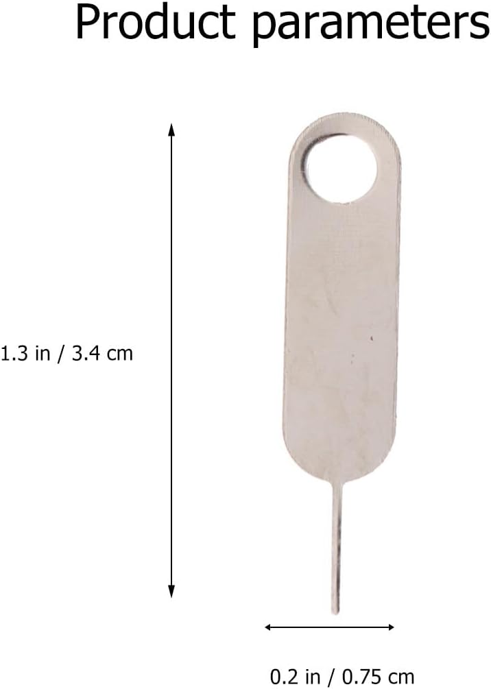 100pcs Set Mobestech Universal Sim Pin and Sim Tray Remover Tool Hard Steel Material Compatible with Smartphones