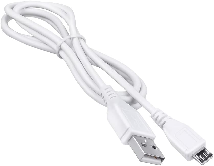 J-ZMQER 5ft S-100 White Micro USB Power Charging Cord Cable Lead Compatible with Sound Oasis White Noise Machine