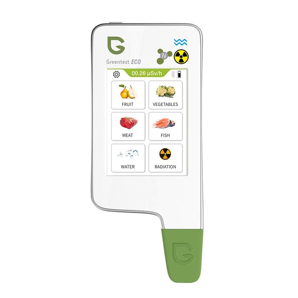 Greennovo Instant Read Screen Touch Meat,Fruit,Vegetable Nitrate Tester Water Meter TDS PPM Analyzer & Geiger Counter Combo for Food (White)