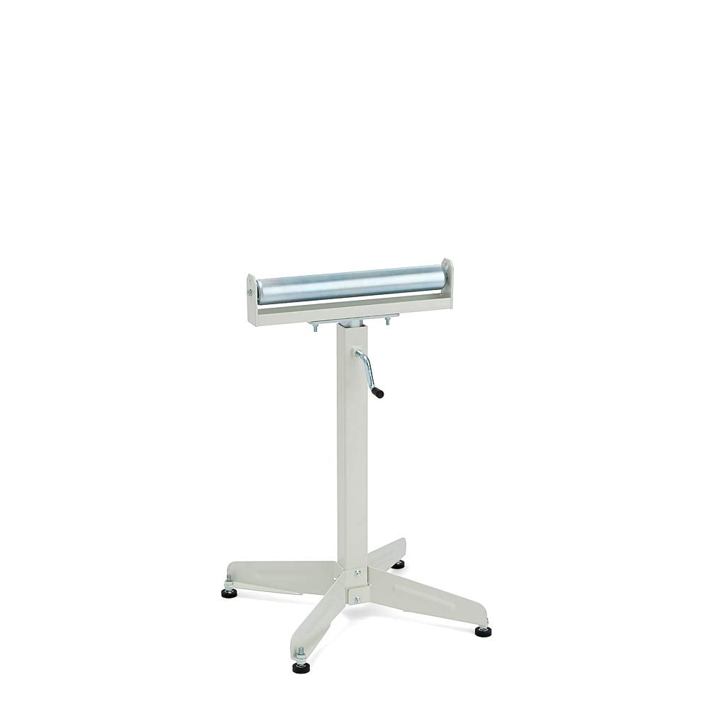 HTC HSS-18 Super Duty Adjustable 28-Inch to 45 1/2-Inch Tall Pedestal Roller Stand with 16-Inch Ball Bearing Roller, 500 Lbs. Material support , White