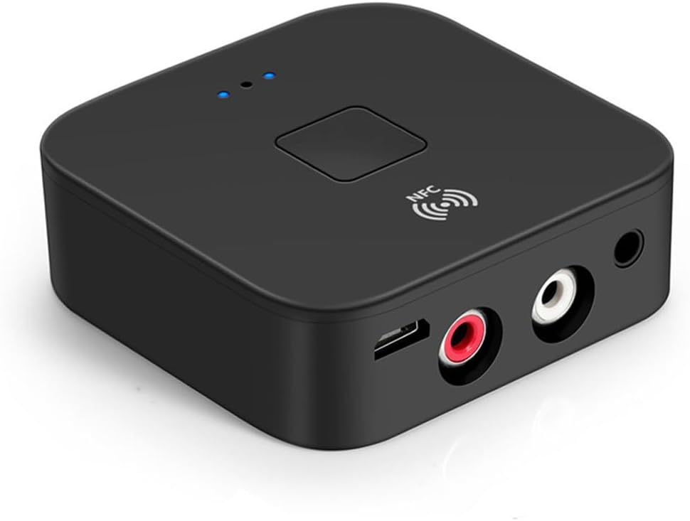 WenffbBou 5.0 3.5mm Bluetooth Audio Receiver, AUX RCA Wireless Bluetooth Audio Adapter for Home Stereo Car Stereo