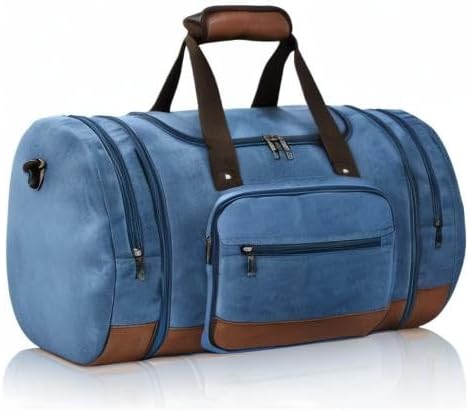 Dimayar Expandable Duffle Bag for Men, 50L Large-Capacity Weekender, Water-Resistant Mens Duffle Bags for Traveling, Lightweight & Durable Overnight Carry-On, Versatile Gym and Travel Bag