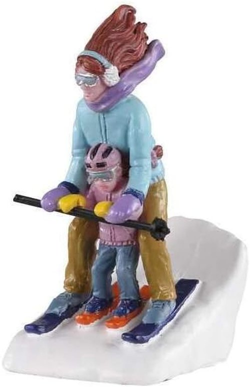 Lemax Village Collection - Mommy And Me Ski Figurine | Charming Winter Decor