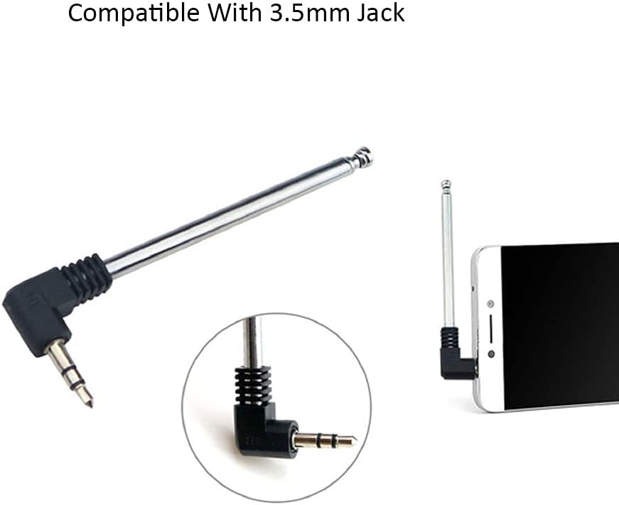 CORONIR 3.5mm 9.5'' Antenna-2Pack FM Radio Antenna Retractable Aerial for Portable Radio Indoor Stereo Receiver AV