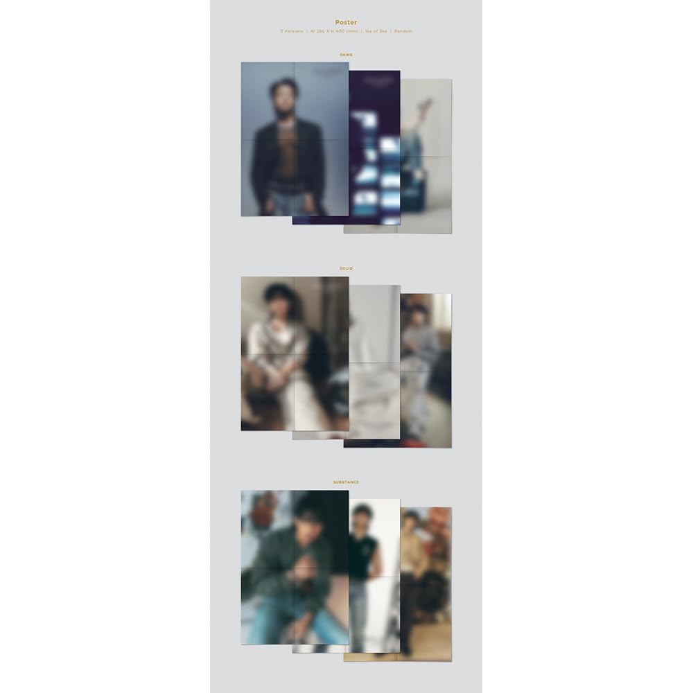 [Set] BTS JUNGKOOK GOLDEN 1st Solo Album 3 Ver Set