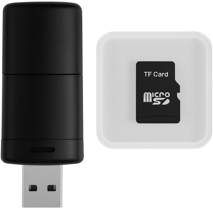 Rycixon 8GB 3D 1500+ 3D 10 Micro SD Card for Hologram Fan Projector, Universal Replacement TF Memory Kit with USB