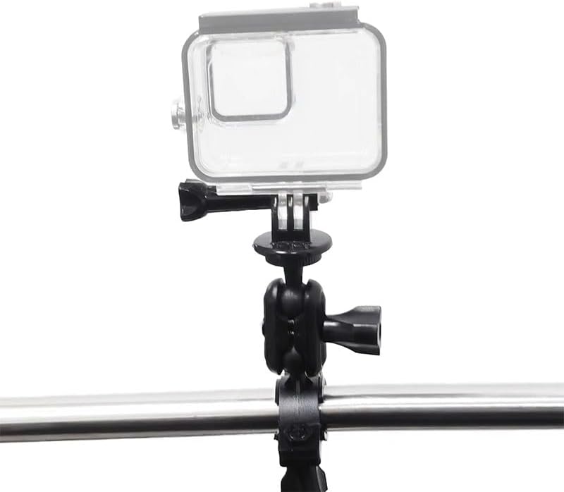 Reflex Camera 1/4"-20 360, 360 Bike Motorcycle Handlebar Mount Bracket Pivot Arm Adapter for Go Pro, Insta DJI Osmo