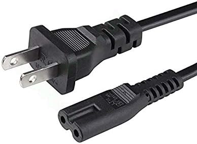 BestCH 2-Prong 8 New AC Power Cord Cable Plug Replace for Pioneer DVD DVR Pin Flat Fig