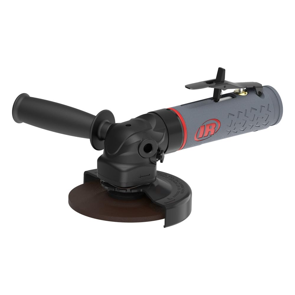 Ingersoll Rand 545MAX Air Angle Grinder, 5" Type 27 Wheel, 12,000 RPM, 2.5 HP, 5/8"-11 Thread, Rear Exhaust
