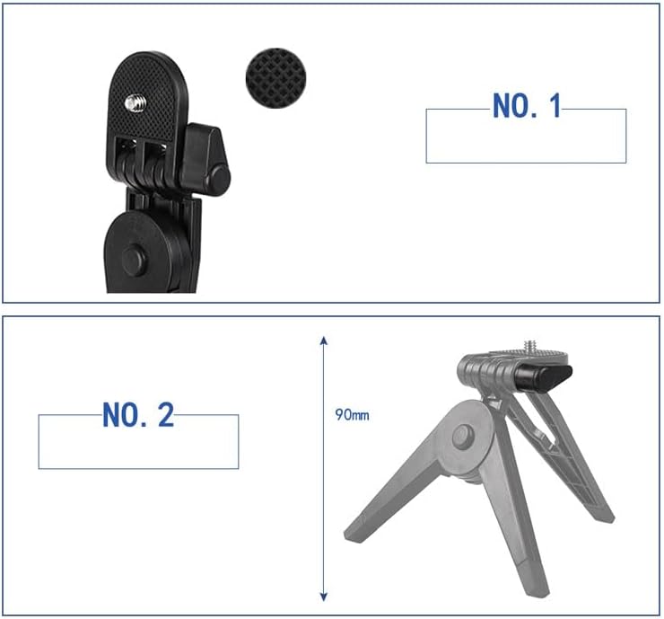 Reflex Camera 1/4''-20 Mini Portable Folding Tripod with Screw Mount Adapter - ABS Plastic Stabiliser Stand for Action