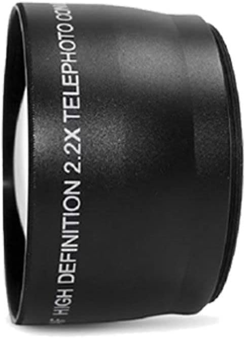 Teds Electronics 49MM 2X HD Multi-Coated Telephoto Lens + Wide Angle Lens + Accessory Kit (Import Model)