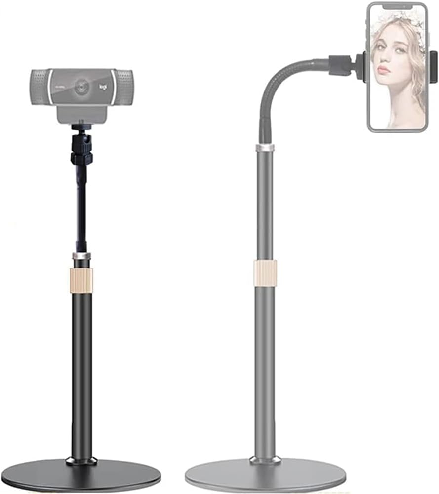 Etubby C922 C930e C920S C920 C615, (1/4" Webcam Stand Phone Holder [Extension-Type] Desktop Stand Flexible Gooseneck