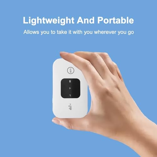 ciciglow 10 2100mAh Mobile Hotspot, Portable Travel Router Supports Users at The Same Time, Pocket Device with Large