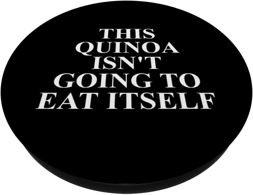 Cool Quinoa Humor Quote Merch Quinoa Apparel - Funny Quinoa Lover Novelty Design PopSockets Adhesive PopGrip