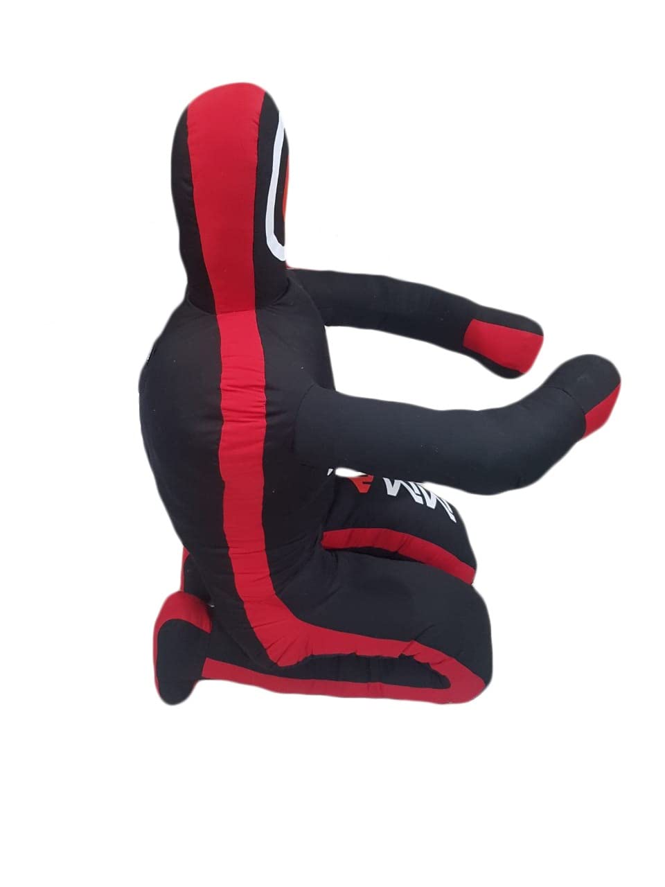 MMA Grappling Dummy - Judo Punching Bag, MMA BJJ Jiu Jitsu Sitting Position Hands Front (UNFILLED, Canvas) (59", Black Canvas)