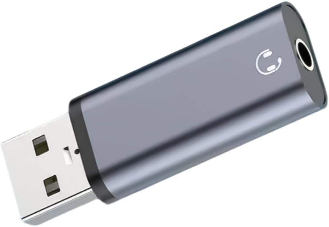DRAGONRUN 3.5mm 3.5mm USB to Adapter USB to Cable for Headphones Window Laptop Desktops Docking Station
