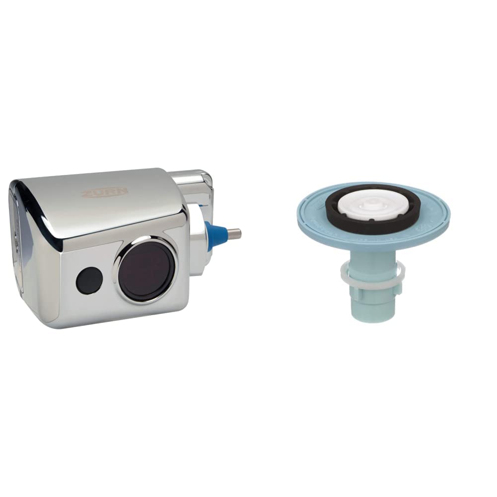 Zurn ZERK-CPM AquaSense E-Z Flush Retrofit Kit with Metal Cover, Chrome & P6000-ECR-WS1 1.6--Gallon Aquaflush Closet Repair Kit