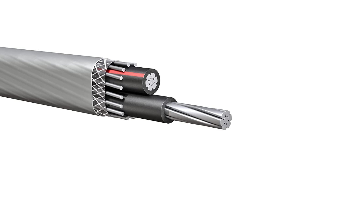 Nassau Electrical Supply 2-2-2 SEU Aluminum Service Entrance Cable (100FT)